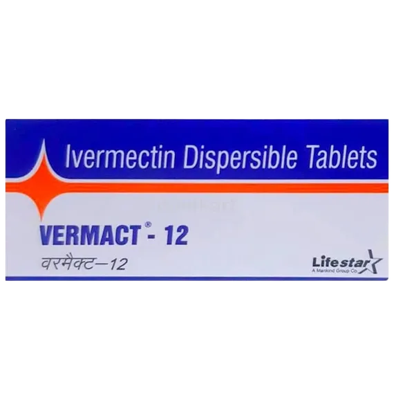 vermact 12mg tablet 10's